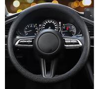 OMDHATU Housse De Volant en Silicone De Voiture pour Hommes Et Femmes Housse De Poignée Antidérapante Universelle Quatre Saisons Section Mince Douce (Color : Noir)