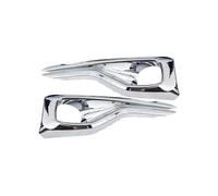 OMDHATU Housse Gril Lampe Antibrouillard Couvercle Phare Antibrouillard Voiture 2 Pièces Autocollant Décoration Garniture Sourcil Pour F&ord Pour Focus MK4 2019 2020 2021 (Color : Argent)