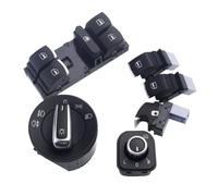 OMDHATU Interrupteur De Phare Européen Chromé pour VW pour Golf 5 6 GTI Mk5 Mk6 pour Jetta 5 6 pour P&assat B6 pour T&Ouran pour Tiguan pour Seat (Color : 3)