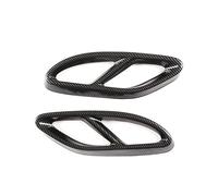 OMDHATU pièces Automobiles Couvercle De Silencieux D'échappement Arrière, Cadre De Gorge De Queue pour Mercedes pour Benz A B C E GLA GLC GLE GLS CLS Classe Extrémités de Tuyau(Fibre de Carbone)