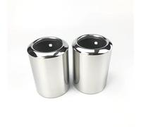 OMDHATU pièces Automobiles Couvercle De Silencieux D'échappement De Voiture en Acier Inoxydable 1 Paire pour Mazda 6 pour Atenza, pour Axela CX-5 CX-4 CX-30 Extrémités de Tuyau(B Type Silver)