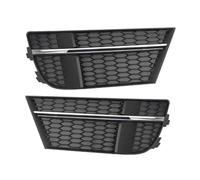 OMDHATU pour A-UDI A3 S pour Line S3 2017 2018 2019 2020 Voiture Pare-Chocs Avant Antibrouillard Lampe Calandre Couverture Nid d'abeille Maille Style(Color:2)