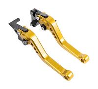 OMDHATU Pour Pour MT07 Pour MT09 Traceur 2013-2022 CNC Leviers D'embrayage De Frein Poignées Courtes Longues Levier Accessoires De Moto PISHTY (Color : Short gold)
