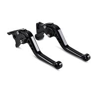 OMDHATU Pour Triumph Pour Speed Triple 2008 2009 2010 Pour Daytona 675 2006-2017 Levier D'embrayage De Frein Réglable De Moto PISHTY (Color : Short Black)