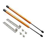 OMDHATU Vérins De Capot pour Seat pour Leon MK3 5F 2012 2013 2014-2020 Capot Avant Capot Modifier Les Entretoises À Gaz Support De Levage Amortisseur (Orange Carbon Fiber)