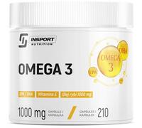 Oméga 3 1000 mg - Capsules D’Huile De Poisson Avec EPA 540 mg, DHA 360 mg Et Vitamine E, Complément Alimentaire Pour Cerveau, Yeux Et Cœur | INSPORT