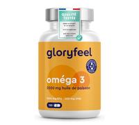 Omega 3 2000 mg Huile de Poissons Sauvages, Oméga 3 sous Forme Triglycérides Réestérifiées rTG, 1000mg EPA + 500mg DHA, Gélules Fortement Dosées, Source d'Acides Gras Essentiels, Sans Odeur