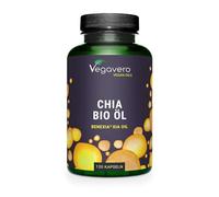 OMEGA 3 6 9 BIO | VEGAN | Cholesterol et Santé Cardiovasculaire | 1400 mg d'Huile de Chia | Acides Gras Insaturés Hautement Dosés | SANS ADDITIFS | 120 Gélules | Vegavero®