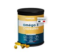 Omega 3 Epax 1000 mg • Ultra concentrés : 780 mg EPA + DHA • 180 capsules 100% poisson • 1 mois • TOTOX très bas • Pêche responsable • Fabriquée en France • Marque écoresponsable • AqeeLab Nutrition