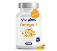 Omega 3 Gélules Hautement Dosés - 3000mg d'huile de poisson (forme triglycéride) - 240 gélules & vitamine E (antioxydant) pour un apport idéal en EPA & DHA - Huile de poisson pure oméga 3