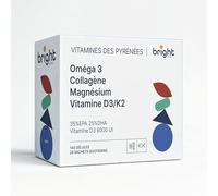 Omega 3 Magnésium Vitamine D3 K2 8000 UI Collagène Marin Hydrolysé Acide Hyaluronique Q10 Zinc - Gestion Osseuse et Cellulaire, 4 Compléments en 1 Paquet pour Articulations et Énergie I 28 Doses