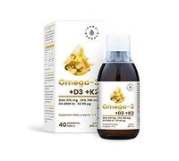 Omega-3 omega 3 370 DHA + D3 D-3 2000IU + K2 K-2MK7 90µg 200 ml AURA HERBALS