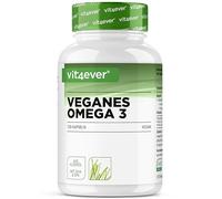 Omega 3 Vegan - 120 Capsules Softgel - 1500mg d’Huile d’Algues par Dose Journalière - Ingrédient de Marque Life's® OMEGA - 450mg DHA + 225mg EPA sous Forme Naturelle de Triglycérides - Hautement Dosé