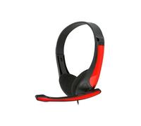 OMEGA FREESTYLE Casque + Microphone PC FH4088 Rouge Noir