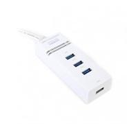 Omega OUH34W Hub 4 Ports USB 3.0 Blanc