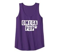 Omega Pup Graphic Tee Popular Puppy Play Débardeur, Femme, Violet, XXL