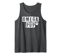 Omega Pup Graphic Tee Popular Puppy Play Débardeur, Homme, Chiné Foncé, S