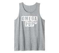 Omega Pup Graphic Tee Popular Puppy Play Débardeur, Homme, Gris Chiné, XXL