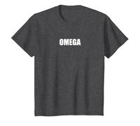 Oméga T-Shirt, Enfant, Chiné Foncé, 3 Ans