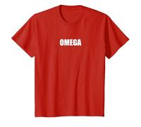 Oméga T-Shirt, Enfant, Rouge, 3 Ans
