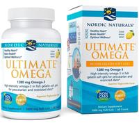 Oméga Ultime en gélatine de poisson, 1280mg Citron - 60 capsules molles