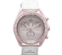 Omega Vintage, Femme, Pre-owned, Rose, Taille: ONE Size Pre-owned MoonSwatch Mission TO Venus Chronographe Quartz Céramique