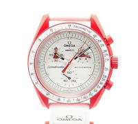 Omega Vintage, Homme, Pre-owned, Rouge, Taille: ONE Size Pre-owned MoonSwatch Mission to Mars Ceramic