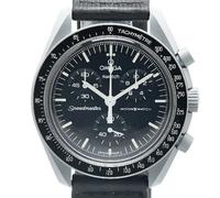 Omega Vintage - Pre-owned Speedmaster MoonSwatch Bioceramic - Homme - Pre-owned - Gris - Taille: ONE Size