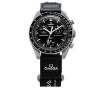 Omega x Swatch SO33M100 Moon Swatch Mission to The Moon Speedmaster Montre moderne, noir