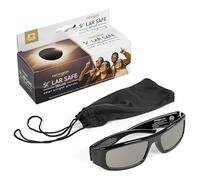 Omegon Lunettes à éclipse Solar Safe Deluxe | Observation Premium | Conforme ISO 12312-2 | Réutilisables | Design élégant | pour l'éclipse Solaire 2026