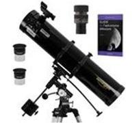 Pack Complet Télescope Omegon 130/920 EQ2 + Zoom + Guide Débutant + Oculaires + Visée