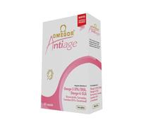 OMEGOR Antiage avec Oméga 3 et 6 - Supplément antioxydant pour la peau contre les signes du vieillissement avec Coenzyme Q10, Resvératrol, Acide Alpha Lipoïque et Curcuma (60 gélules)