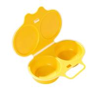Omelet Vessel - Fast Steaming Pot, Two Cavity Container, Double | Poached Egg Cups Microwave Egg Poacher Kitchen Cooking, Camping, Breakfast Sandwiches, Cheese, Hamburger, Restaurants, Hotels