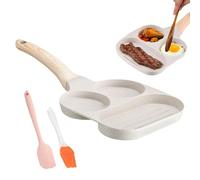 Omelette Pan -Ceramic Non Stick Egg Pan | Induction & Gas Stove Compatible Cookware | Easy-Clean Dishwasher Safe Skillet for Breakfast, Camping, Outdoor Cooking, Home Kitchen & Restaurant Dining