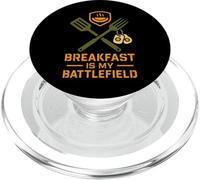 Omelette Œuf Plié Amusant Petit Déjeuner Cook Chef Life Egg Tee PopSockets PopGrip pour MagSafe