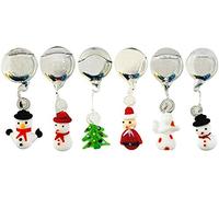 OMEM Boule de Flotteur pour Aquarium de Noël, Bonhomme de Neige Flottant, père Noël et Arbre de Noël, Ensemble de Noël, Ornements de décor pour Aquarium (6 Pack)
