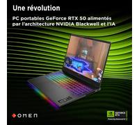 OMEN MAX by HP Laptop 16-ah0018nf - AI PC - Intel Core Ultra 9 - 275HX / jusqu'à 5.4 GHz - Win 11 Home - GeForce RTX 5090 - 32 Go RAM - 2 To SSD NVMe, Performance - 16" IPS 2560 x 1600 (WQXGA) @ 240 H
