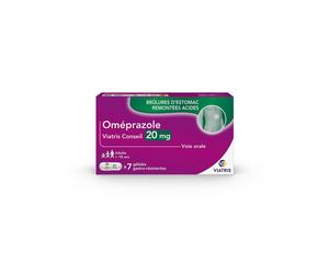 OMEPRAZOLE VIATRIS CONSEIL 20MG GELULE GASTRO-RESISTANTE Capsules Dures Gastro-Résistantes 7 pc(s)