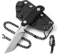 Omesio Neck Knife 8,5 cm D2 G10 Compact avec Étui Kydex Outdoor | Lame compacte et légère adaptée au camping, randonnée et activités de plein air, offrant un format pratique pour vos sorties.