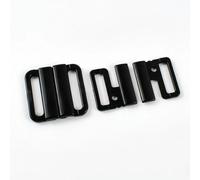 OMEVU 20/50/100 Ensembles 10/15/20/25mm Boucle de Soutien-Gorge en Plastique Sangle de Bikini Fermoir Bouton en résine Fermeture Crochet de Maillot de Bain Bricolage Accessoires de sous-vêtements