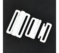 OMEVU 20 Ensembles de Boucles en Plastique 8-25mm, pour Soutien-Gorge, Maillot de Bain, Clip de Fermeture réglable, Fermoir de Bikini, Bricolage, Couture, Accessoires de sous-vêtements