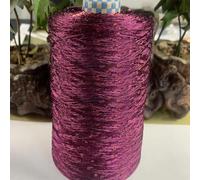 OMEVU 520 g Écheveau de Fil à Paillettes en Soie glacée Brillante pour Bricolage, Crochet à la Main, Tricot, Perles, Couture