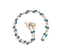 OMEVU Chaîne de lunettes en cristal bohème pour femmes, masque perlé en forme de cœur, corde suspendue, accessoires de lunettes, chaîne de masque, chaîne de lunettes de soleil