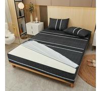 OMEVU Housse de Matelas imperméable imprimée avec Fermeture éclair, Drap-Housse de lit Tout Compris à 6 côtés, protège-Matelas Amovible et Respirant
