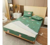 OMEVU Housse de Matelas imperméable imprimée avec Fermeture éclair, Drap-Housse de lit Tout Compris à 6 côtés, protège-Matelas Amovible et Respirant