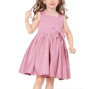 OMEWEE Robe Bb Petites Filles Bowknot Tutu Princesse Robe de Baptme Fille Tutu Dress avec Nud Papillon Robe de Soire de Mariage de Demoiselle d'honneur 1-3 Ans Rouge 5-6ans