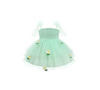 OMEWEE Robe Fille Tutu Tulle Princesse Enfants Robes Bowknot Spaghetti Bretelles Demoiselle d'honneur Robe de Soirée Mariage Mint Green 2-3Y