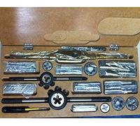OMEX TRIUMPH NORTON BSA Lot de 32 tarauds et filières Whitworth CEI BSC 6,35 mm - Boîte