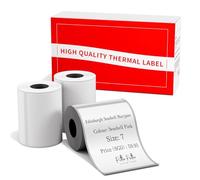 Omezizy M110 Round Thermal Label Compatible with Phomemo M110/M220/M221/M120/M200/M100/M108/M150 Printers for DIY Design Price, Logo, Name, Address, Barcode (50mm×80mm)