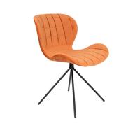 OMG - Chaise design en velours orange Orange